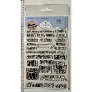 Elizabeth Craft Designs Clear Stamp Set - Vacay Phrases